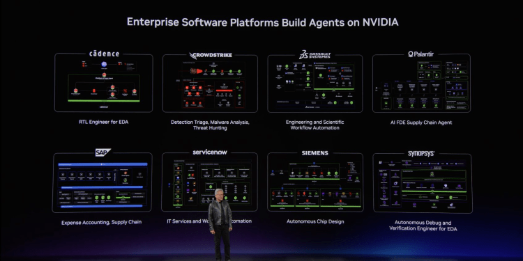 NOW, IBM, other software stocks surge as Huang eases AI fears